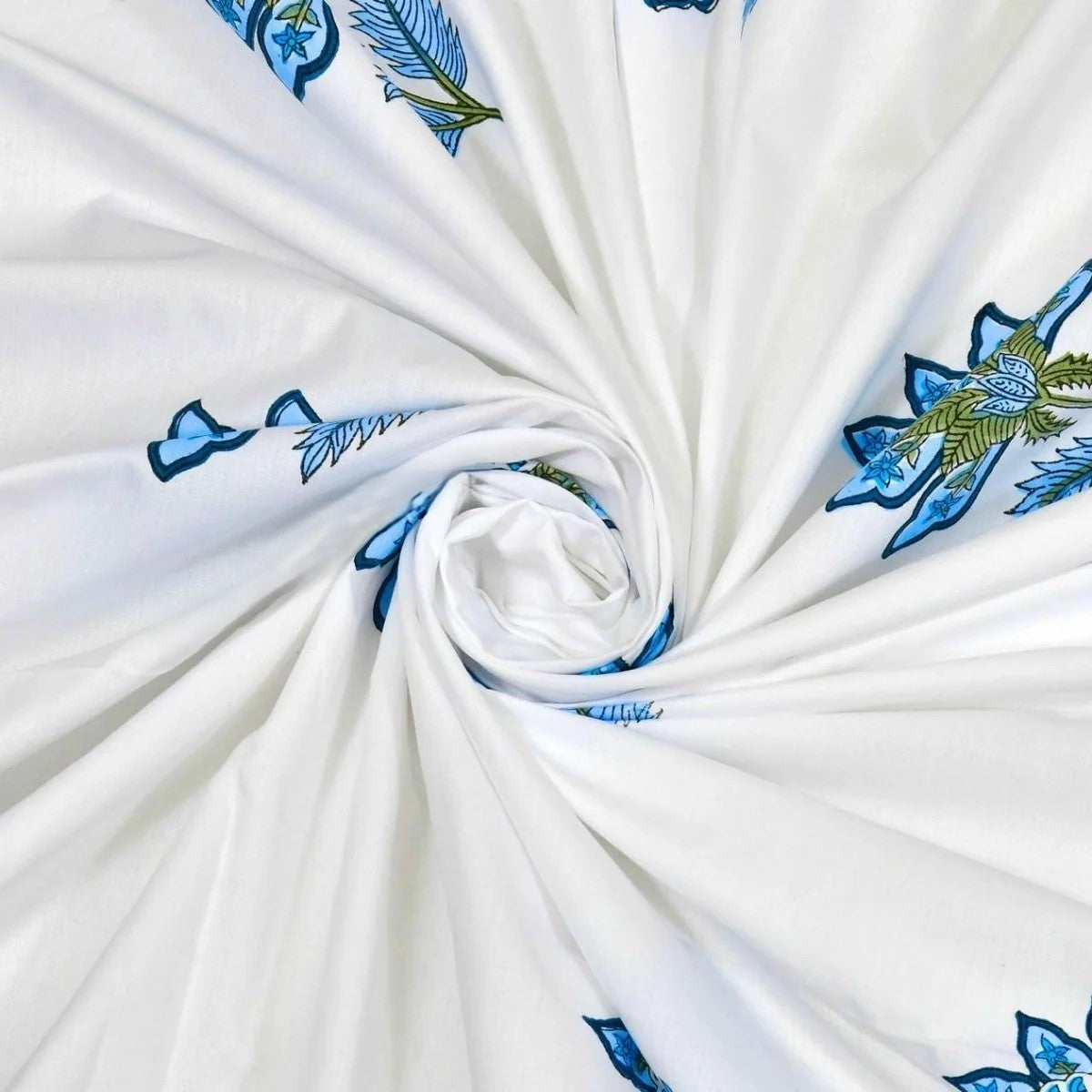 Authentic Genuine Hand Block Print 400 TC Pure Cotton King Size Bedsheet
