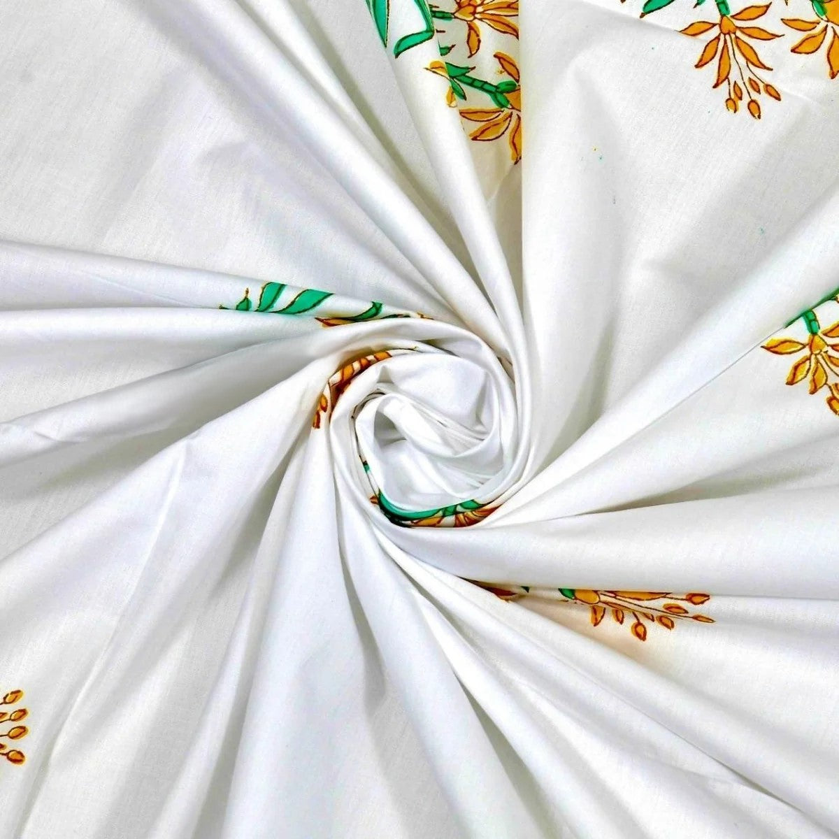 MVB Premium Floral Bouquet Print 400 TC Pure Cotton King Size Bedsheet