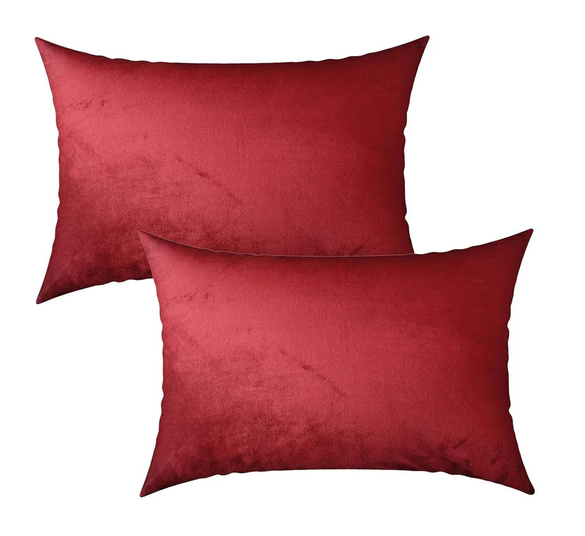 MVB Wine Red Super Soft Velvet Double Bedsheet with Matching Pillow Covers | MVBBSW008