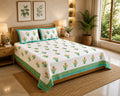 MVB Premium Floral Bouquet Print 400 TC Pure Cotton King Size Bedsheet
