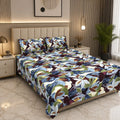 MVB Flora Essence Concept Double Bedsheet Set | 160 TC Poly Cotton | 2 Pillow Covers