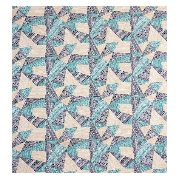 Angular Stone Prism Double Bedsheet | Geometric Boho Design