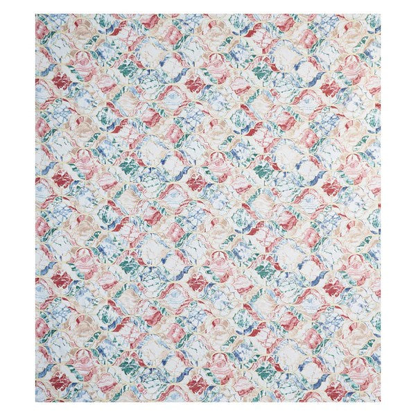 Royal Mosaic Swirl Double Bedsheet | Premium Multicolour Floral Cotton Bedsheet with 2 Pillow Covers
