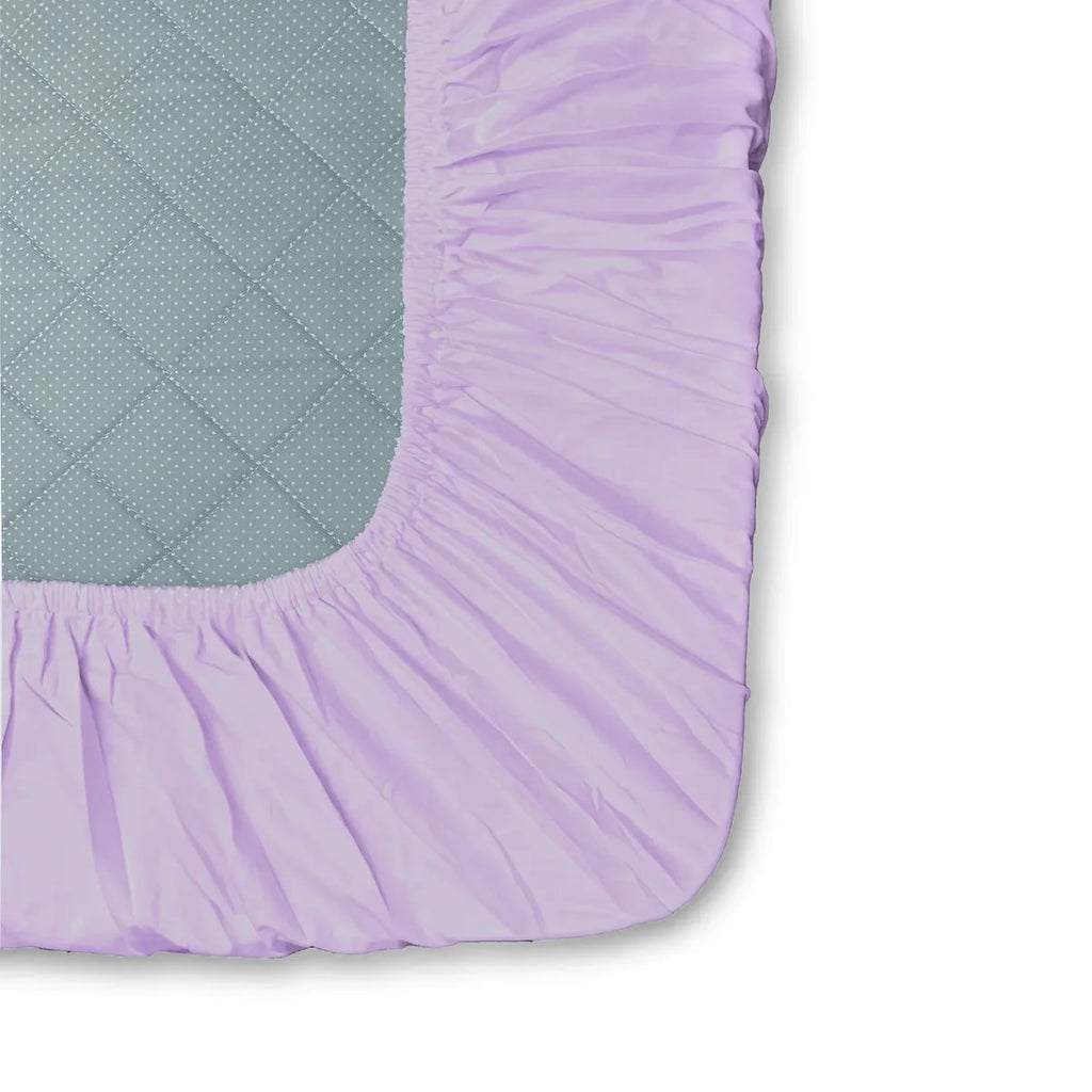MVB Lavender Love Story Fitted Bedsheet Set | Dreamy Purple | UltraSatin Double