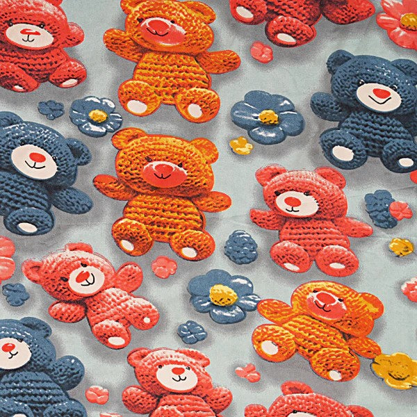 Soft Meadow Teddy Double Bedsheet