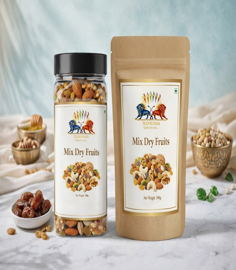 MVB YUGVIGYANA Mix Dry Fruits – 1 kg Jar