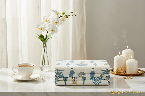 Classic white cotton bedsheet - soft breathable premium quality

