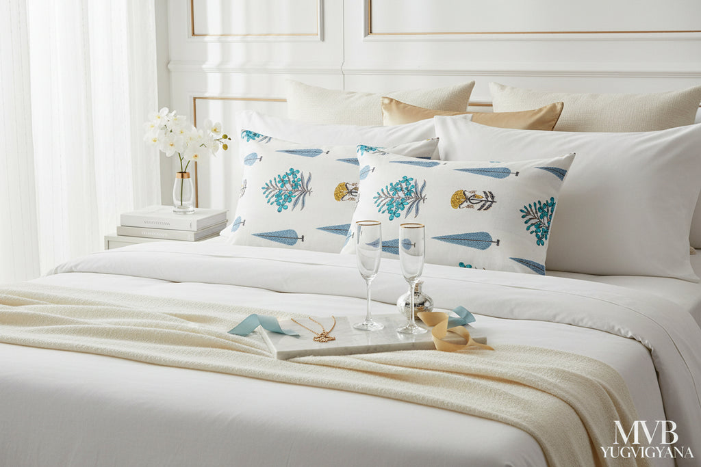 Classic white cotton bedsheet close-up - smooth premium texture
