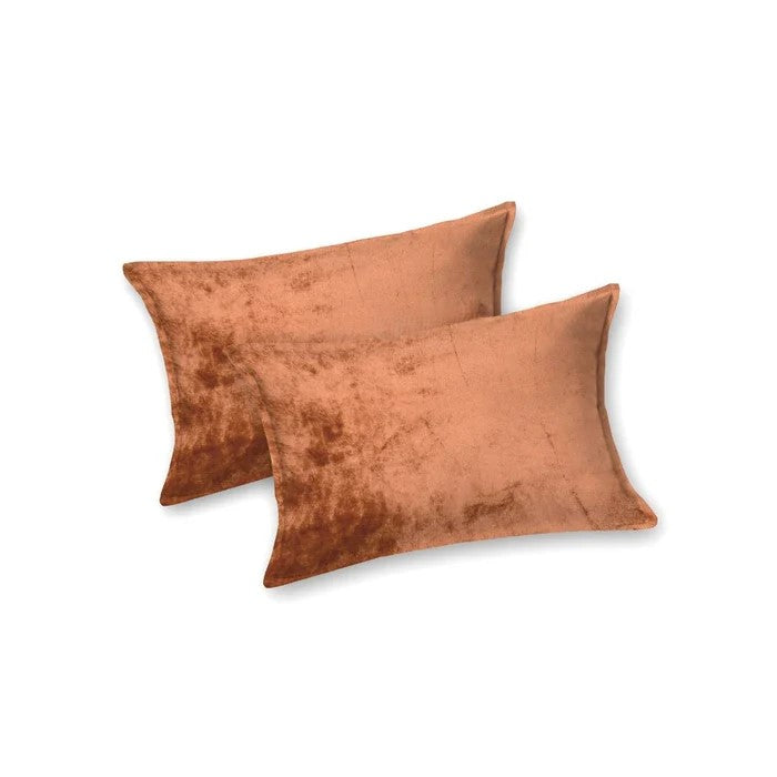 MVB Premium Velvet Comfort Double Bedsheet – Rust Copper Brown | MVBBSW003