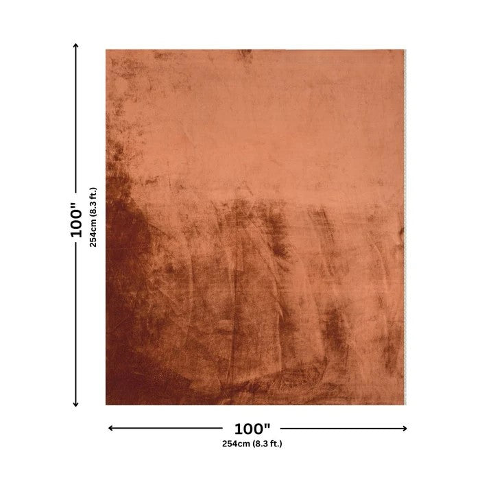 MVB Premium Velvet Comfort Double Bedsheet – Rust Copper Brown | MVBBSW003