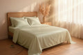 Sage Green Dreamy UltraSatin Double Flat Bedsheet Set – Silky Smooth Luxury
