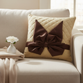 Bow Cushion - Light Sofa
