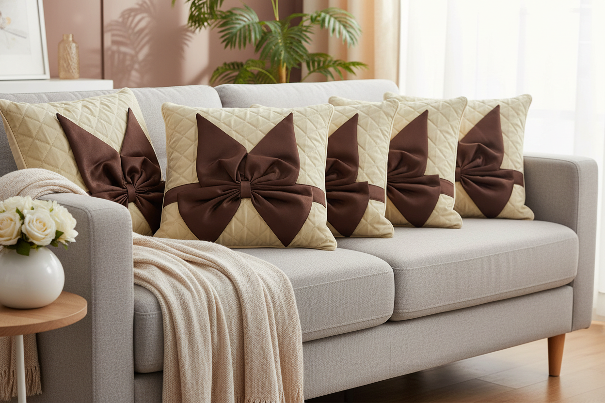 Bow Cushion Set of 5 - Sofa