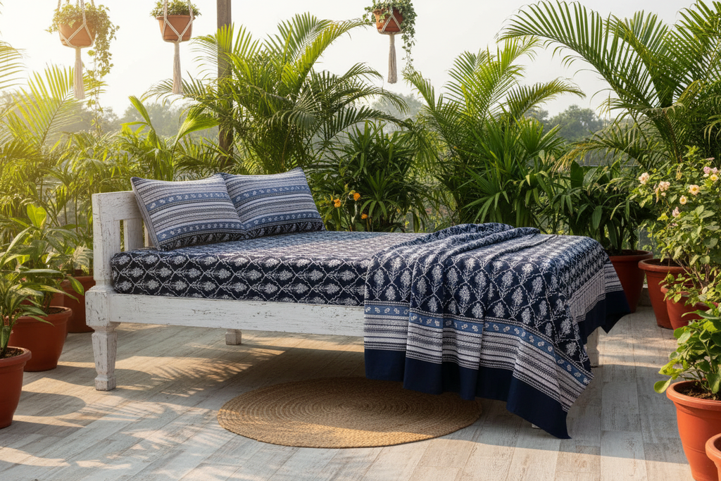Deep Indigo Bedsheet Outdoor