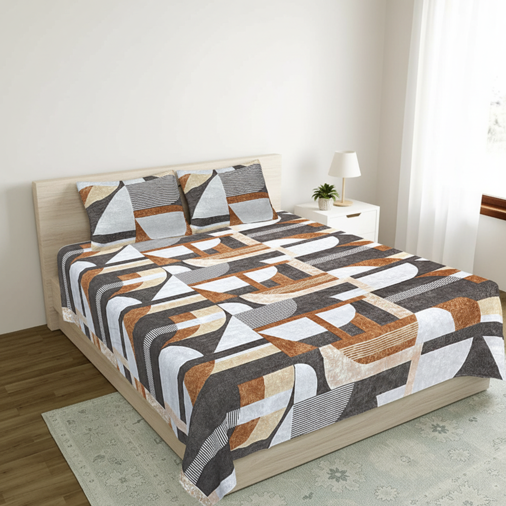 Geometric Bedsheet - Lifestyle