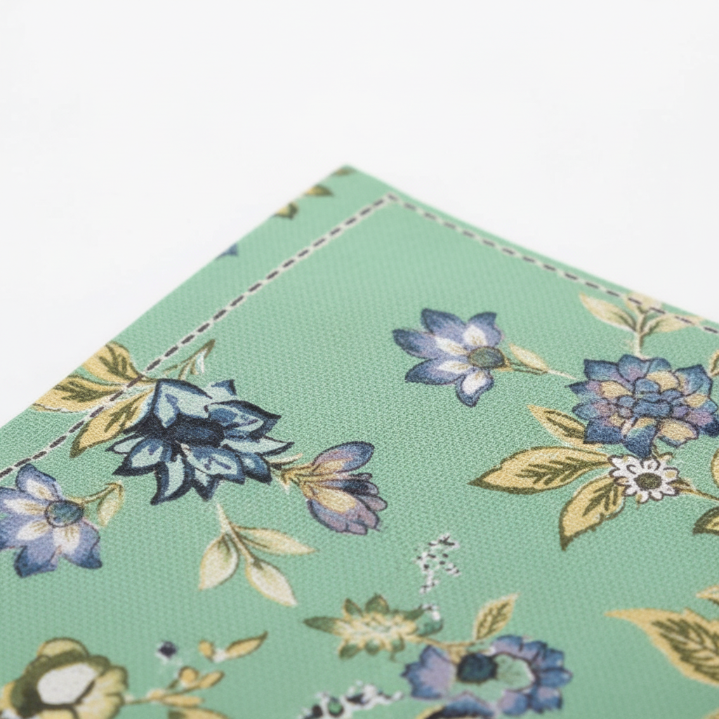 Leafy Green Bedsheet - Fabric Close-up