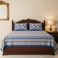 Royal Blue Bedsheet - Full Bed Front Angle