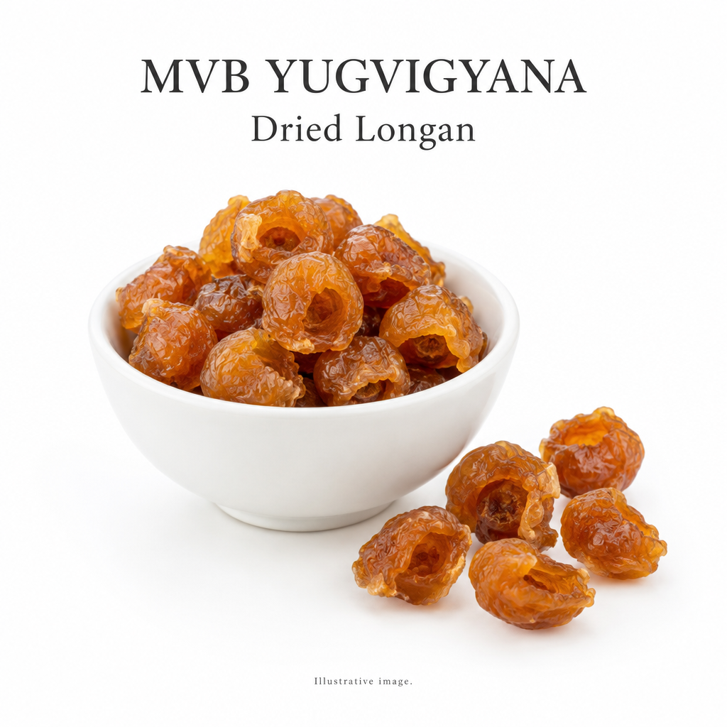 AI-generated illustrative concept of peeled dried longan flesh, not actual merchant stock.