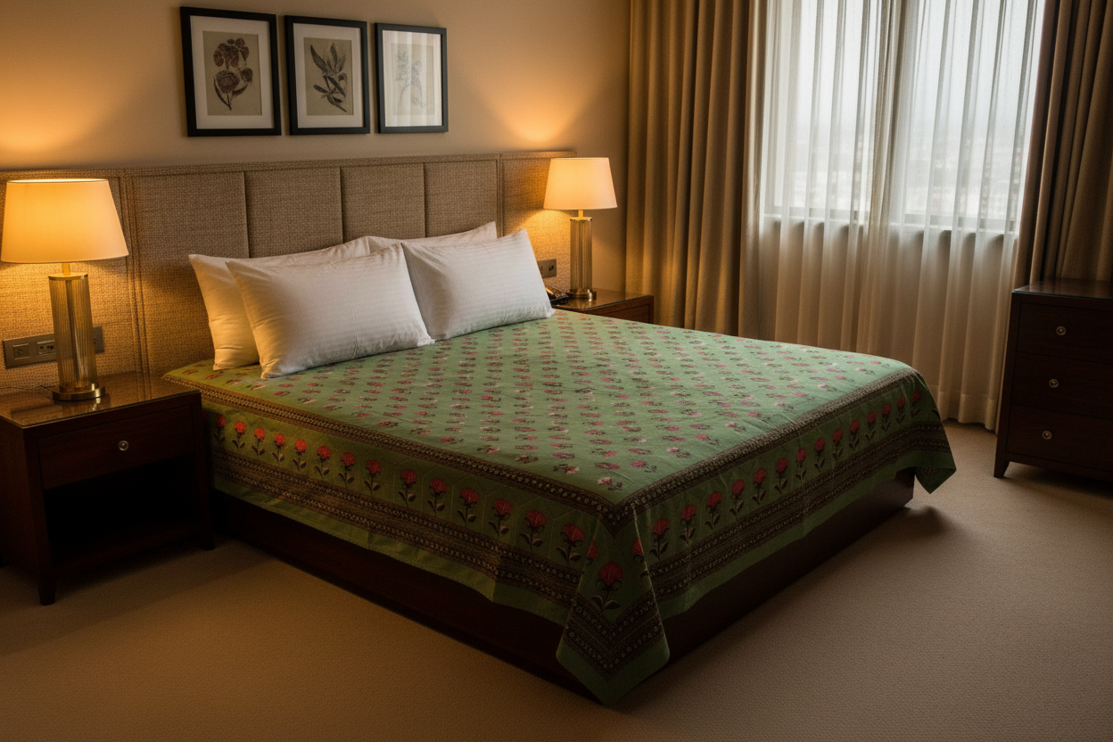 Sage Green Bedsheet - Luxury Style