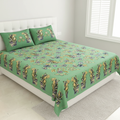 Leafy Green Bedsheet - Full Bed
