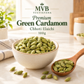 MVB YUGVIGYANA Premium Green Cardamom whole chhoti elaichi pods, 100g