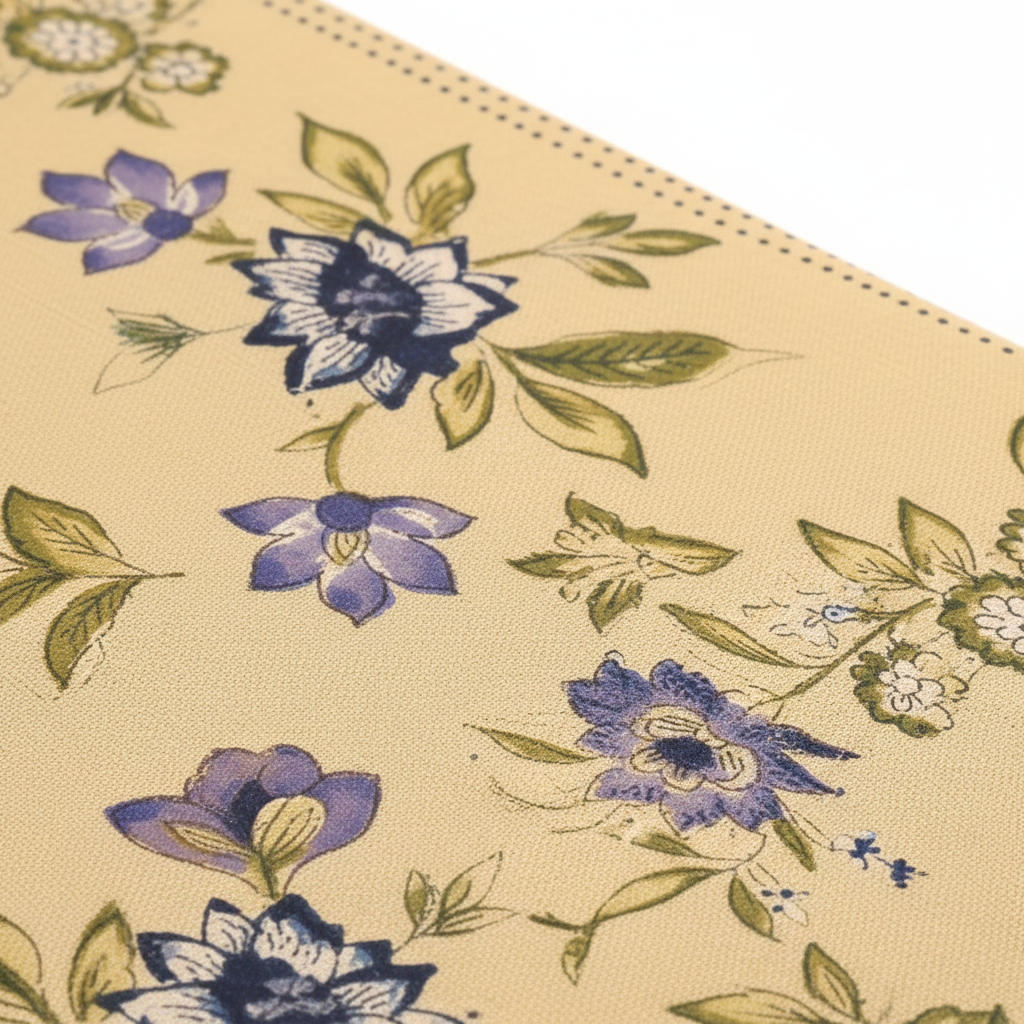 Golden Yellow Bedsheet - Fabric Close-up