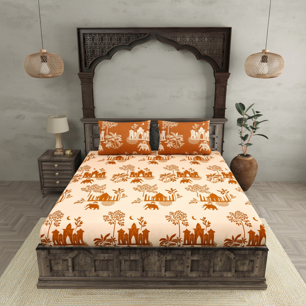 Royal Heritage Bedsheet - Complete Clean Image