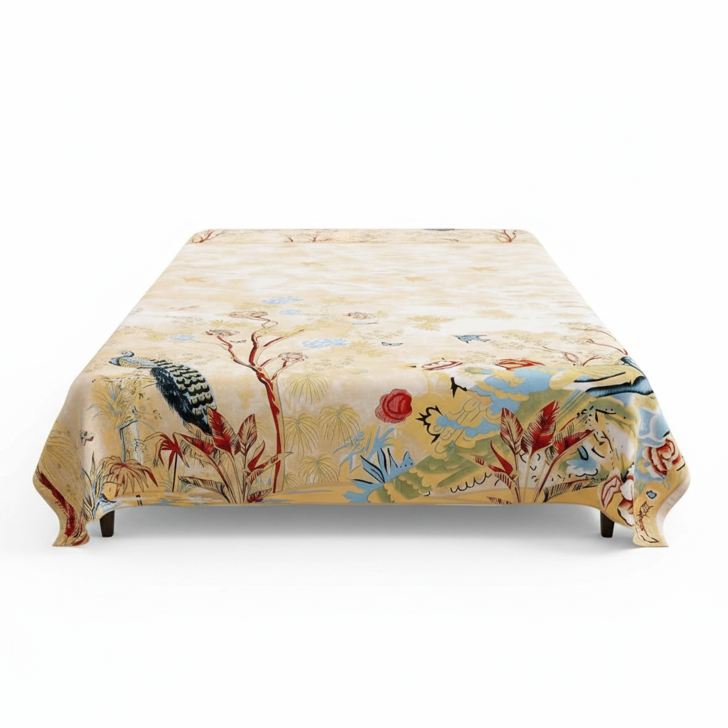 Mayur Mahal Peacock Bedsheet - Flipkart Full Image White Background