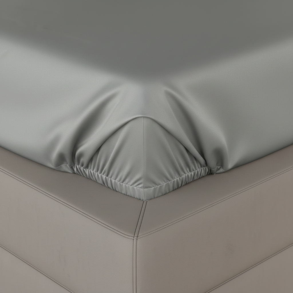 MVB Dreamy UltraSatin Fitted Double Bedsheet - Corner Detail