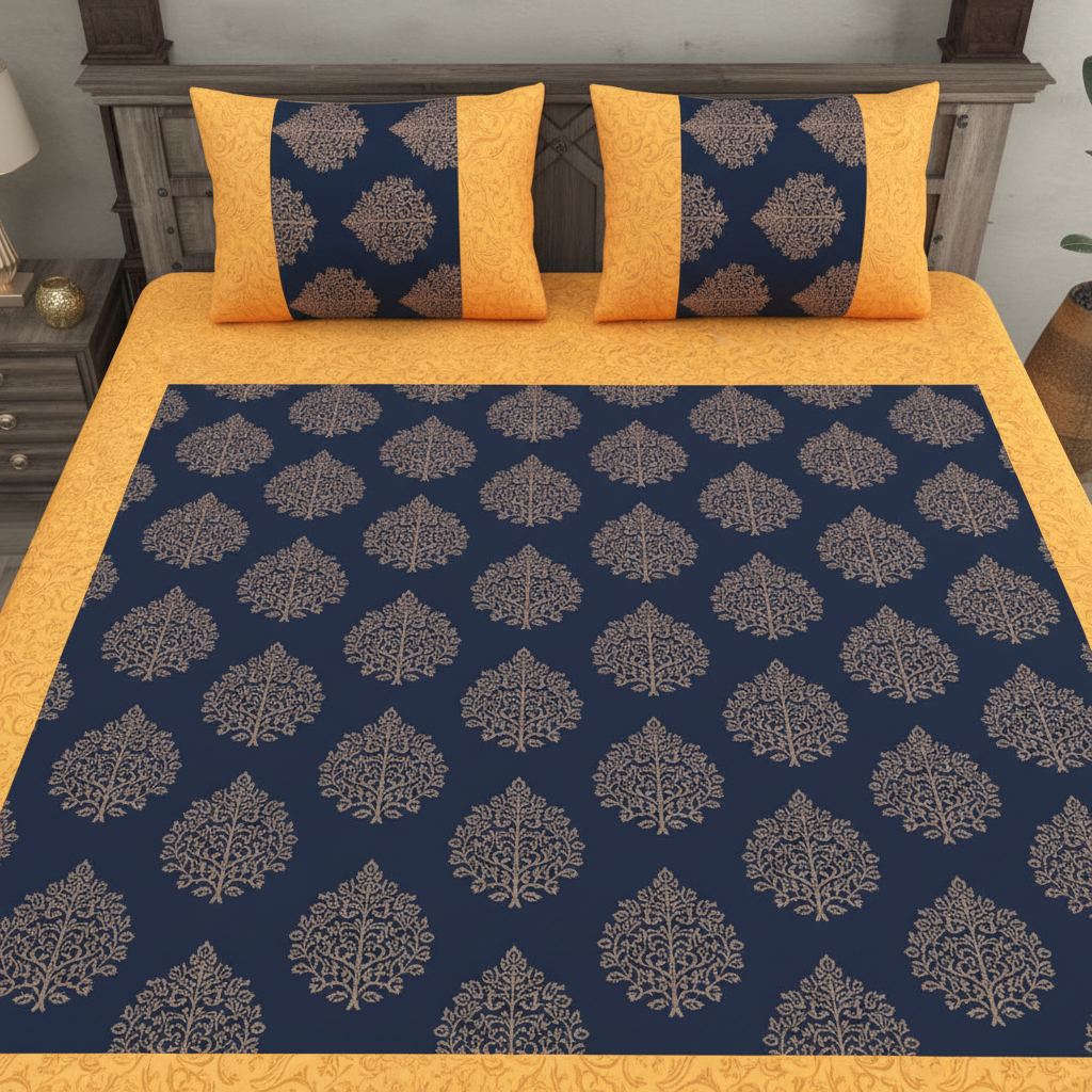 Patola Bedsheet - Elegant Full Field Luxury