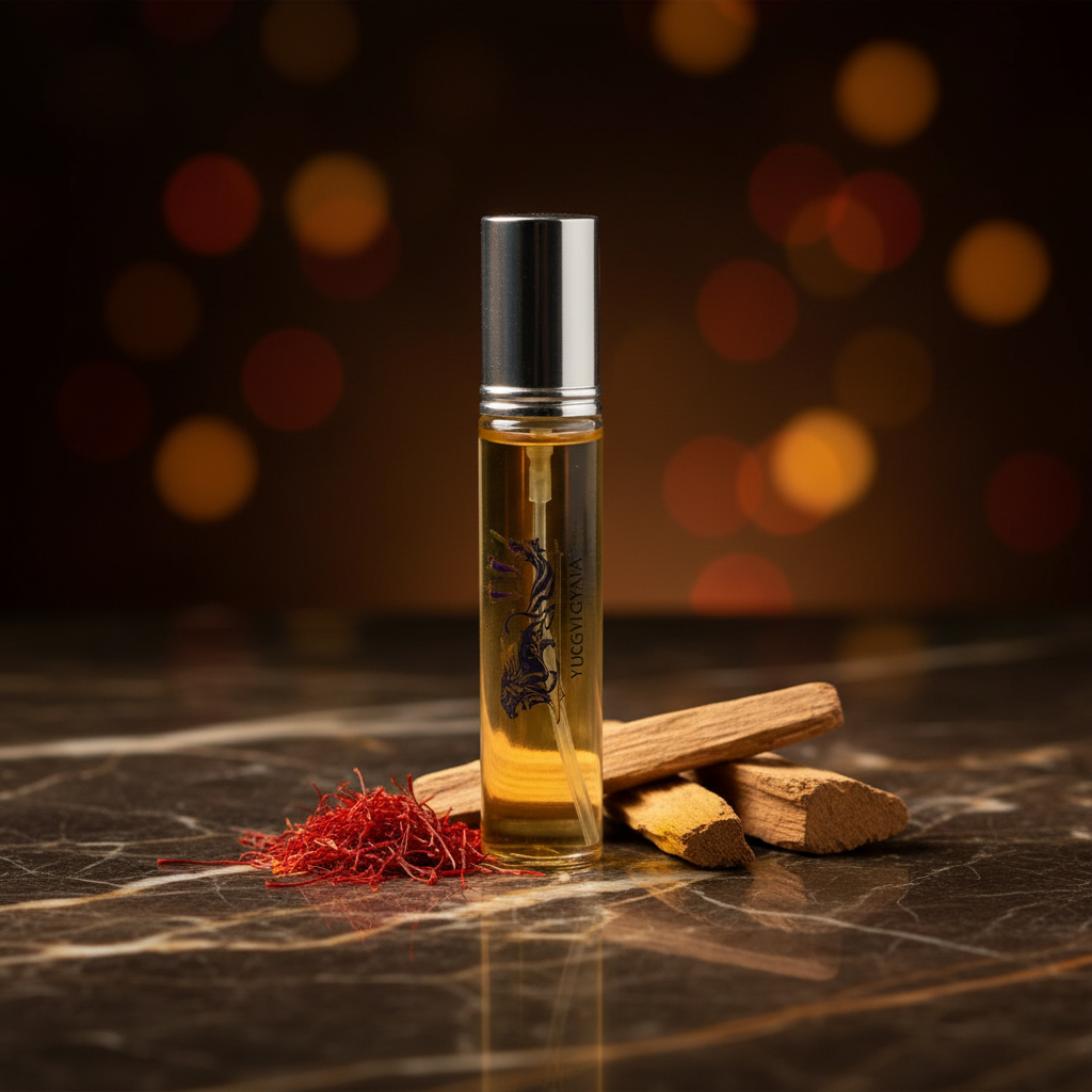 Kesar Chandan Attar — Pure Natural Chemical-Free Roll-On Fragrance | MVB YUGVIGYANA
