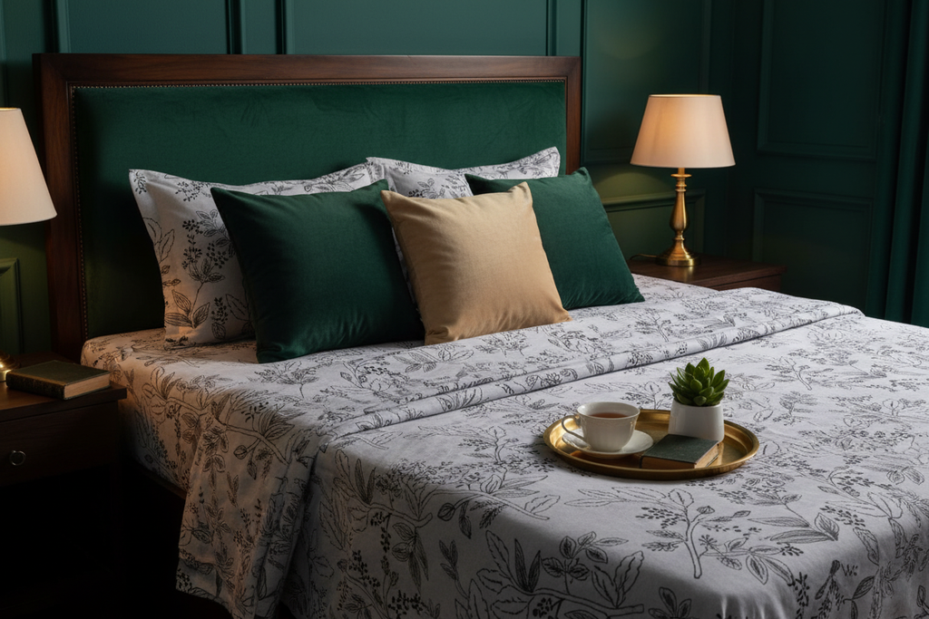 Lifestyle 4 - Dark Academia Forest Green Room