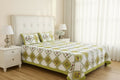 MVB Premium Floral Diamond Print 400 TC Pure Cotton King Size Bedsheet