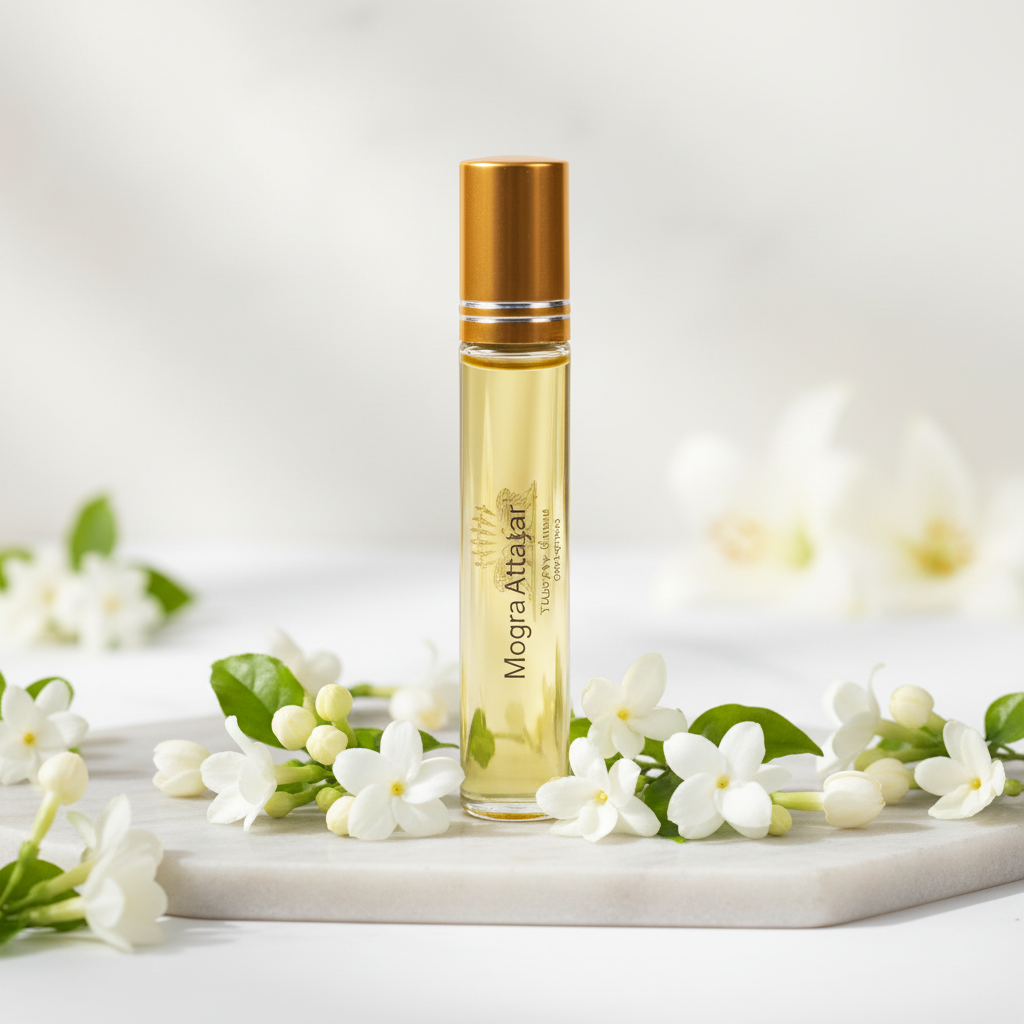 Mogra Attar — Pure Natural Chemical-Free Roll-On Fragrance | MVB YUGVIGYANA