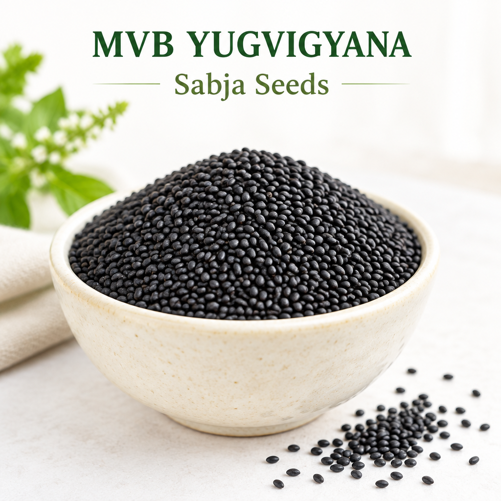 MVB YUGVIGYANA sabja seeds concept image
