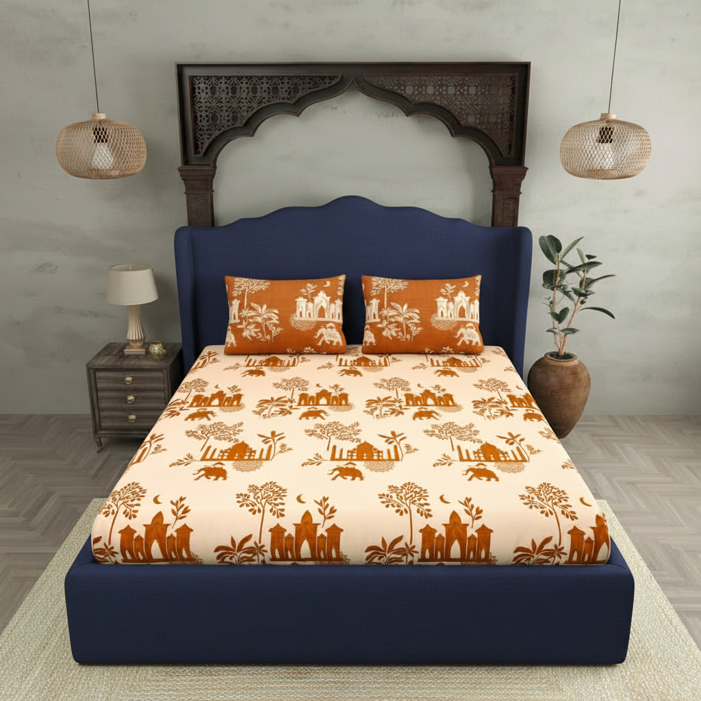 Navy Blue Bed