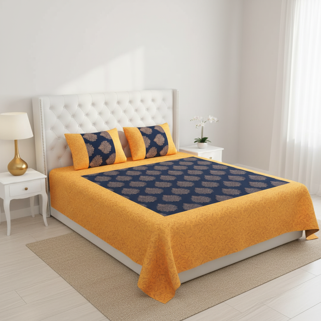 Patola - White Tufted Bed