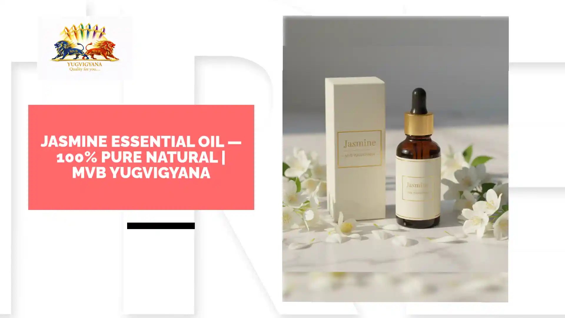 Jasmine Essential Oil &mdash; 100% Pure Natural | MVB YUGVIGYANA by@Outfy