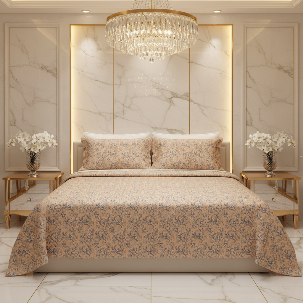 White Marble Luxury Bedroom